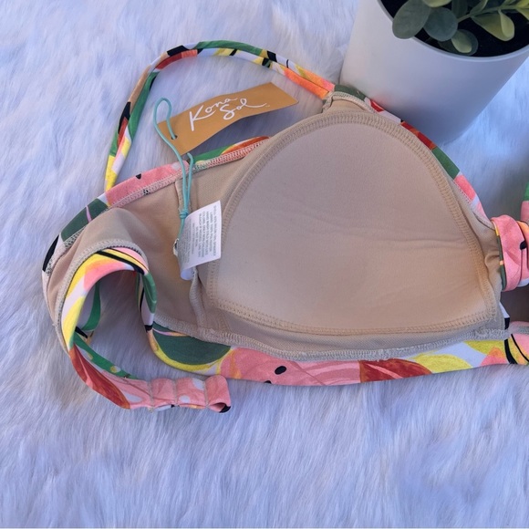 NWT Kona Sol Women’s V-Neck Knot Bikini Top - Picture 16 of 17